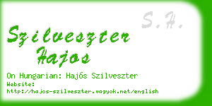 szilveszter hajos business card